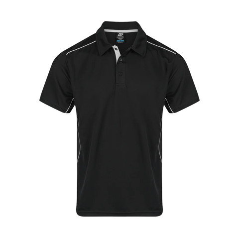 Polo Shirt Black & White-Duttatex